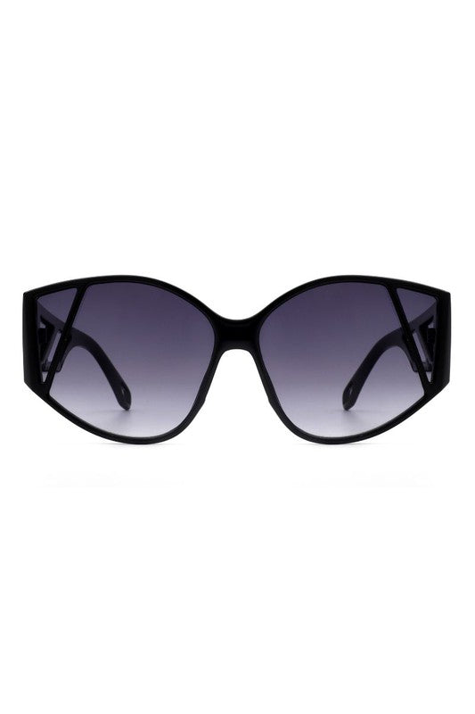 Women Geometric Round Cat Eye Fashion Sunglasses - Luxxfashions