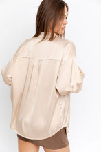 Load image into Gallery viewer, Satin Oversized Shirt
