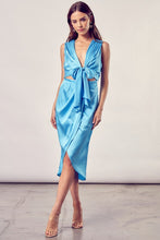 Load image into Gallery viewer, Front Slit Wrap Dress
