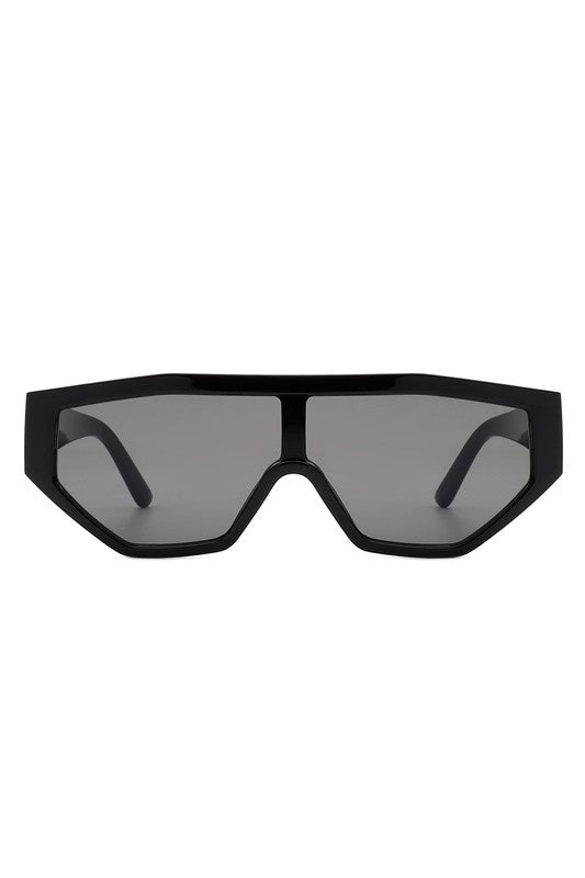 Geometric Square Futuristic Fashion Sunglasses - Luxxfashions