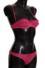 Load image into Gallery viewer, Ermanno Scervino Dark Pink Cotton Lace Trim Two Piece Underwear
