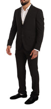 Load image into Gallery viewer, Domenico Tagliente Black Polyester Slim 2 Piece Set TAGLIENTE Suit
