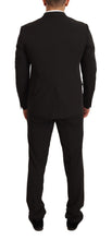 Load image into Gallery viewer, Domenico Tagliente Black Polyester Slim 2 Piece Set TAGLIENTE Suit
