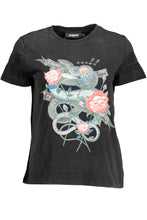 Load image into Gallery viewer, Desigual Black Cotton Tops &amp; T-Shirt
