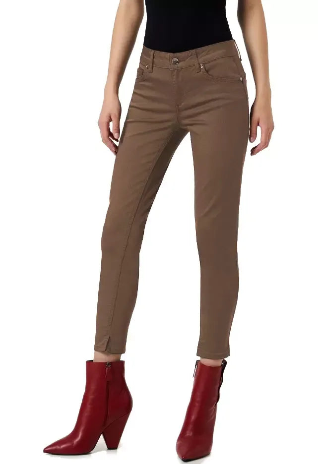 Liu Jo Brown Cotton Jeans & Pant