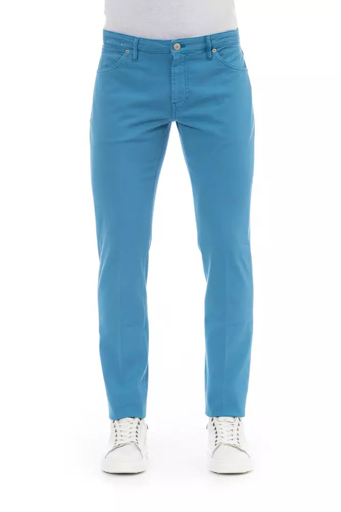 PT Torino Light Blue Cotton Jeans & Pant