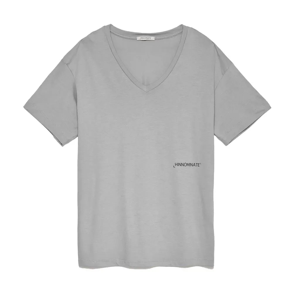 Hinnominate Gray Cotton T-Shirt