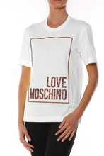 Load image into Gallery viewer, Love Moschino White Cotton Tops &amp; T-Shirt
