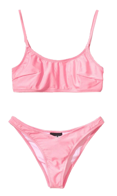 Comme Des Fuckdown Pink Polyamide Swimwear