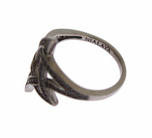 Load image into Gallery viewer, Nialaya Black CZ Rhodium 925 Silver Womens Ring
