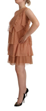 Load image into Gallery viewer, Liu Jo Pink Lace Sleeveless Mini Shift Layered Dress
