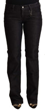 Load image into Gallery viewer, Costume National Black Cotton Low Waist Skinny Jeans
