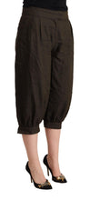 Load image into Gallery viewer, GF Ferre Brown Viscose Cropped Harem Pants
