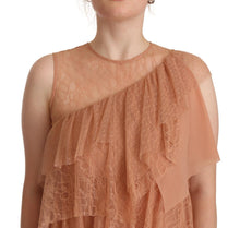 Load image into Gallery viewer, Liu Jo Pink Lace Sleeveless Mini Shift Layered Dress
