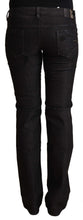 Load image into Gallery viewer, Costume National Black Cotton Low Waist Skinny Jeans
