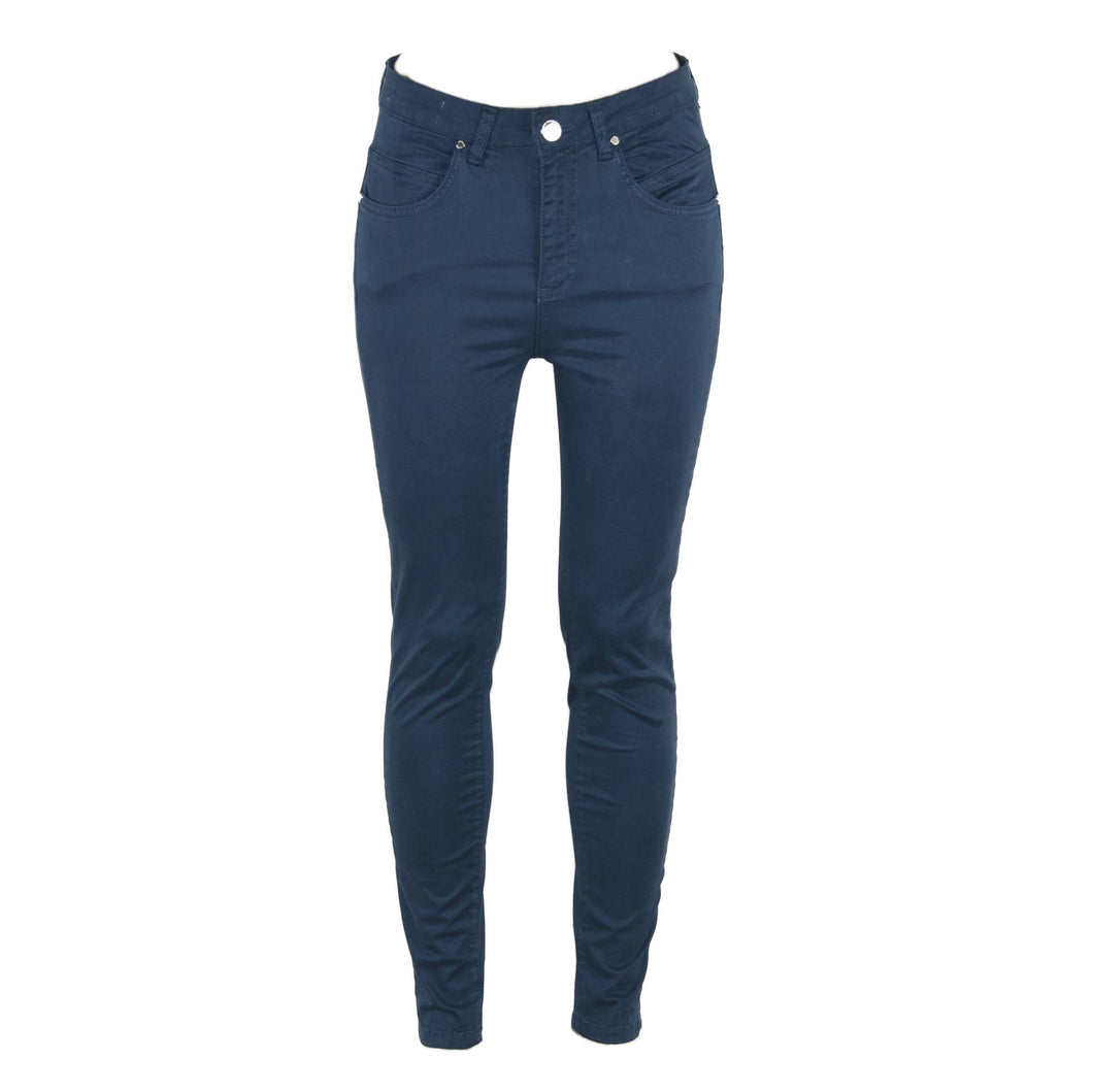 Maison Espin Blue Cotton Jeans & Pant
