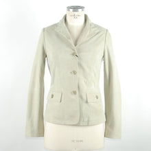 Load image into Gallery viewer, Emilio Romanelli White Vera Leather Jackets &amp; Coat
