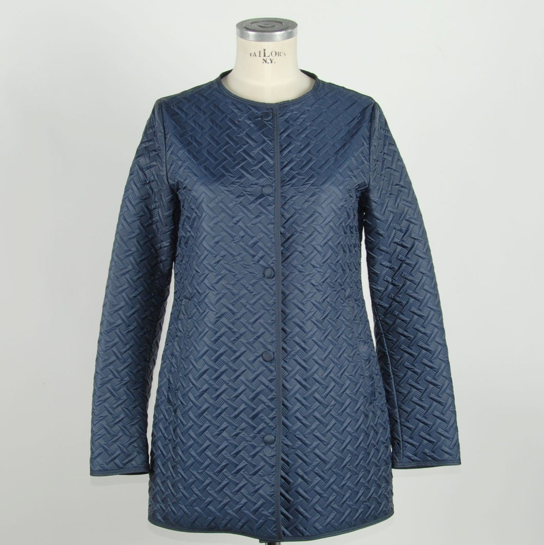 Emilio Romanelli Blue Polyester Jackets & Coat