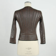 Load image into Gallery viewer, Emilio Romanelli Brown Vera Leather Jackets &amp; Coat
